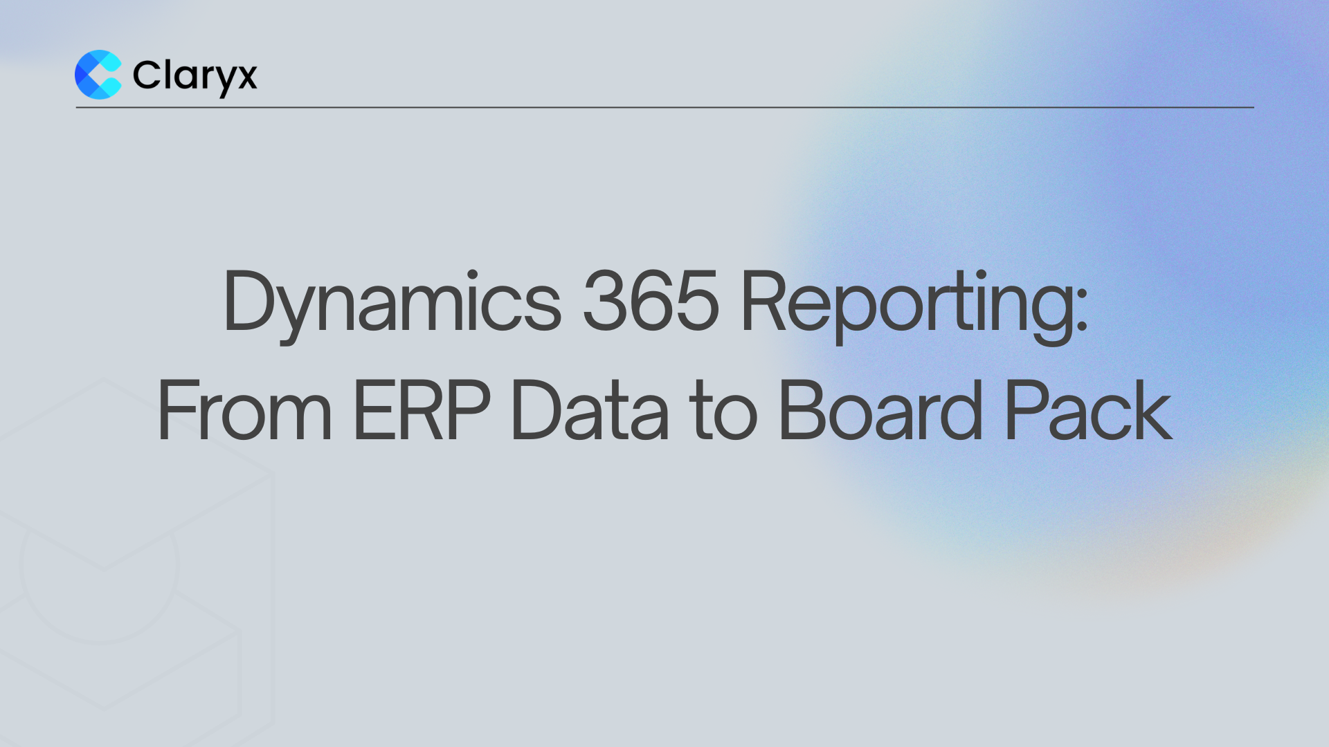 Dynamics 365 Reporting: From ERP Data to Board Pack